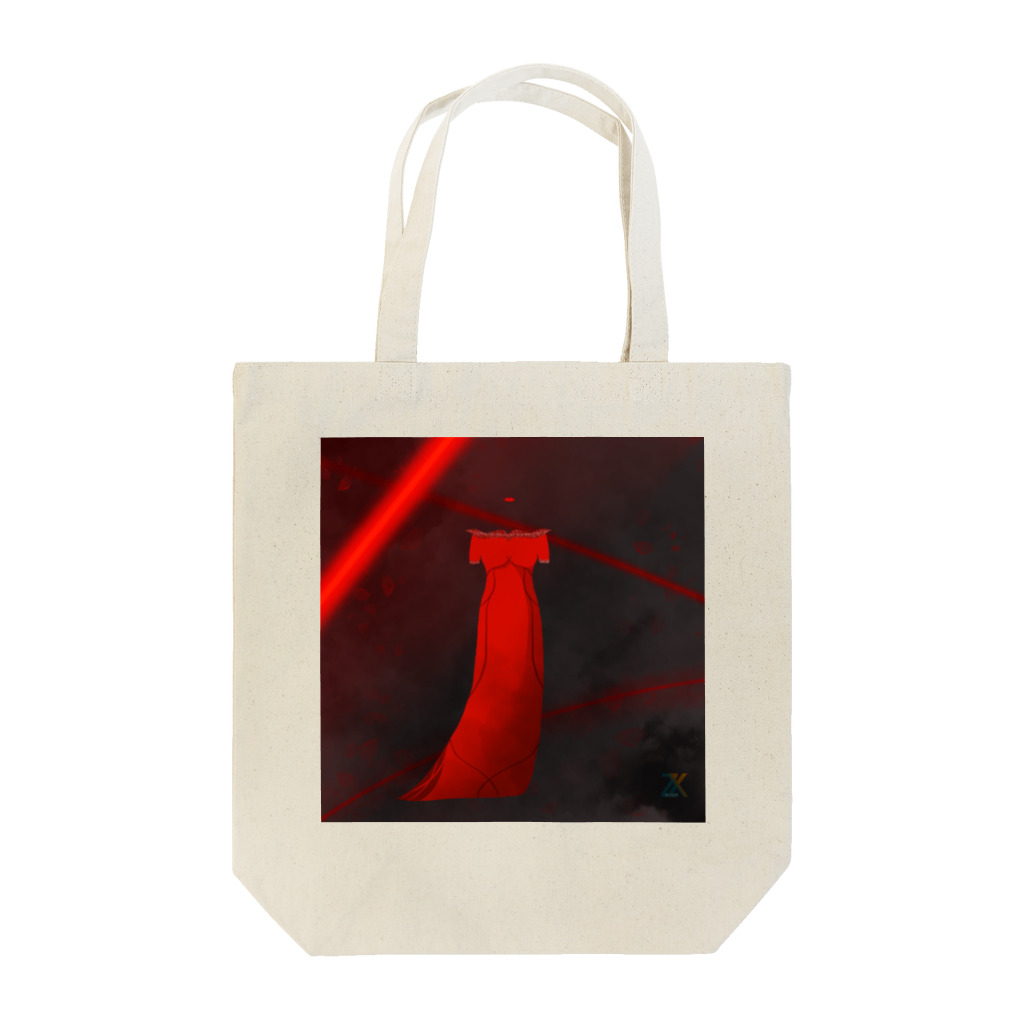 CrossXの赤ドレス Tote Bag