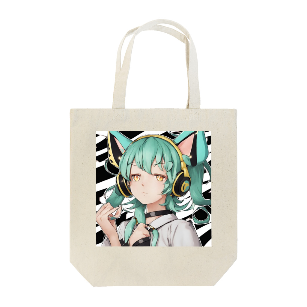 VOCALOID風な商品をのVOCALOID風 猫耳ちゃん トートバッグ