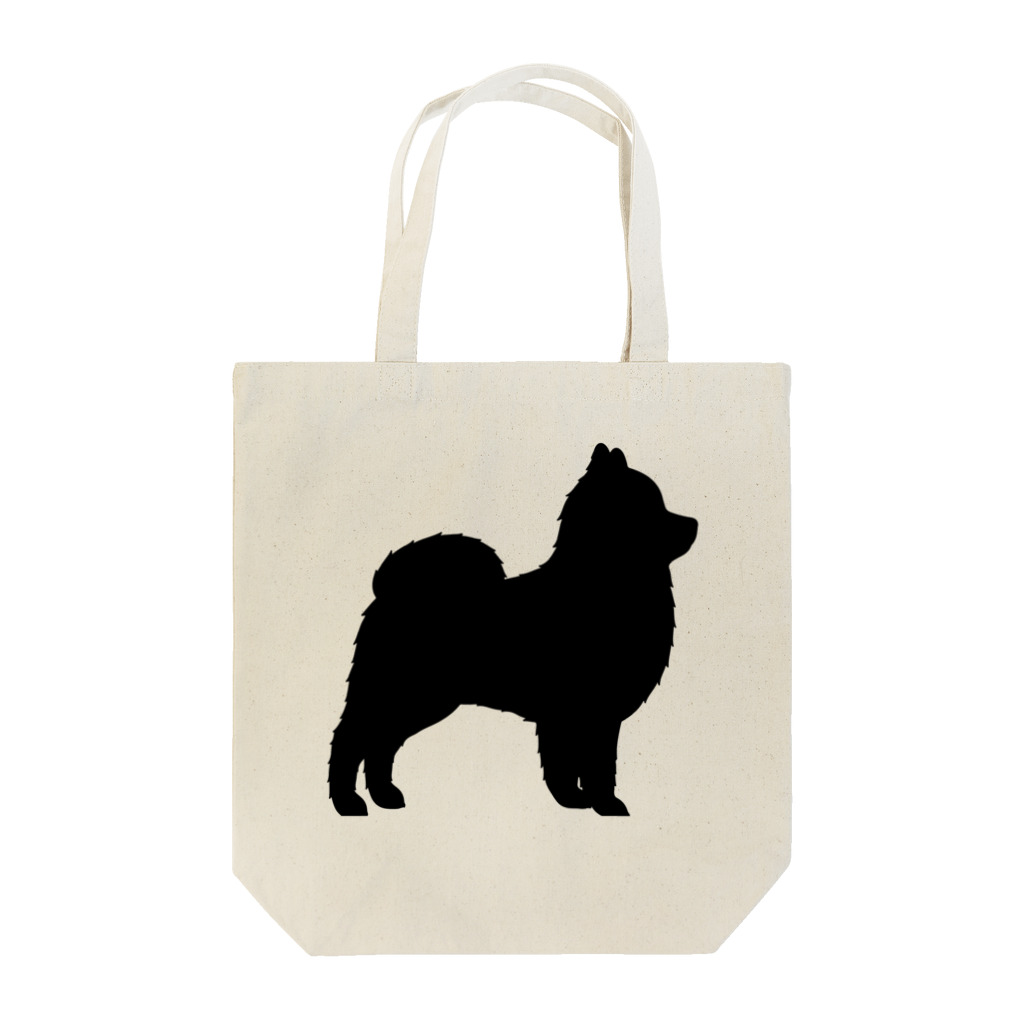 MonoChromeの005 ポメラニアン -Black- Tote Bag