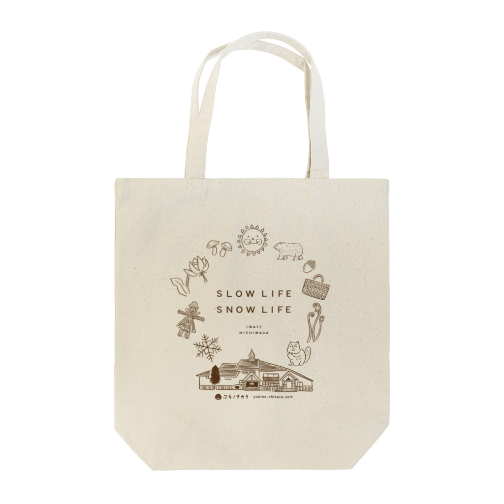 ユキノチカラのSLOW LIFE, SNOW LIFE Tote Bag