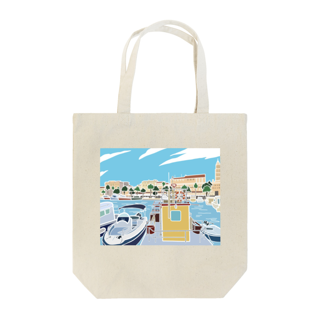 Chantakaのクロアチア　スプリットの港 Tote Bag