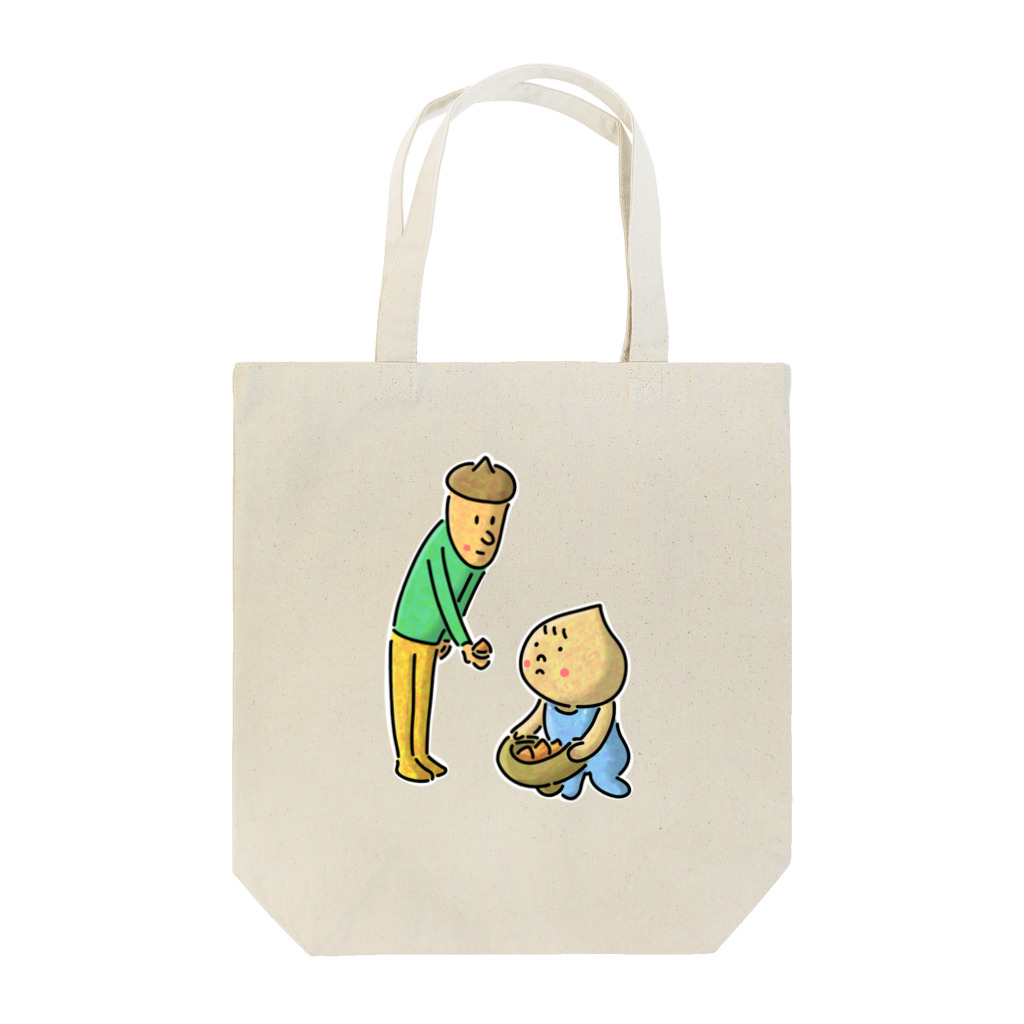 くりぼーや ショップの栗集め Tote Bag