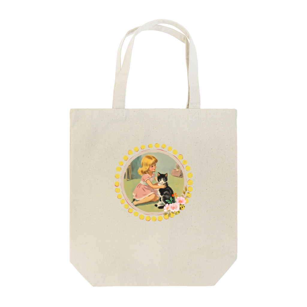 Ellieの女の子の愛する子猫 Tote Bag