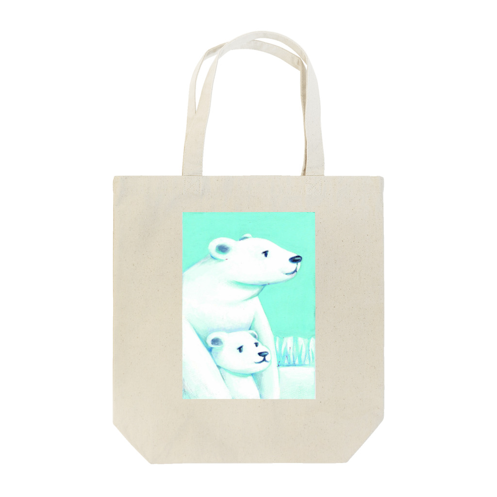 MashMashのシロクマ親子 Tote Bag