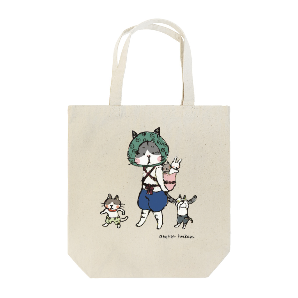 ほっかむねこ屋（アトリエほっかむ）のおんぶねこ Tote Bag