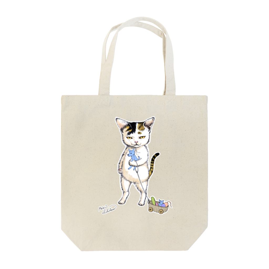 もけけ工房 SUZURI店のびわちゃんのオモチャ Tote Bag