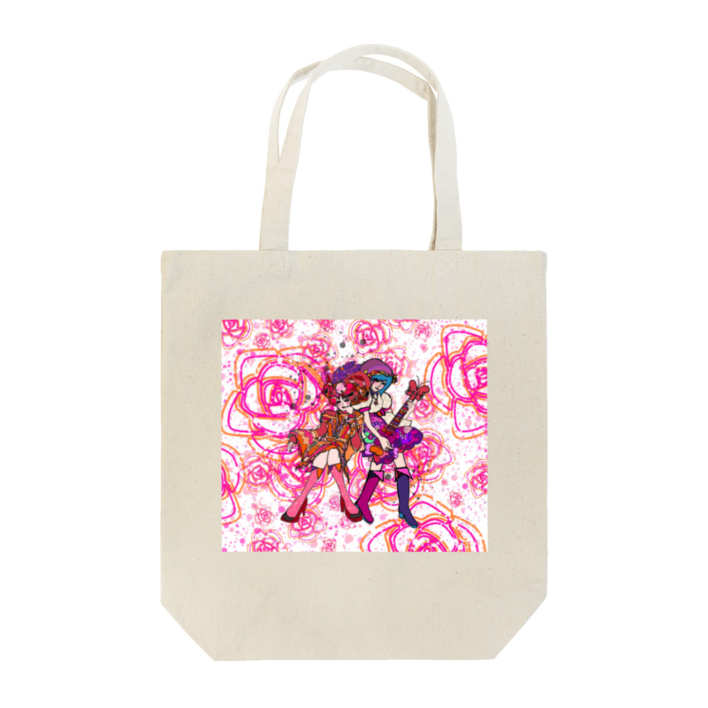 h45m69のYOU＆ME pink Rose2 Tote Bag