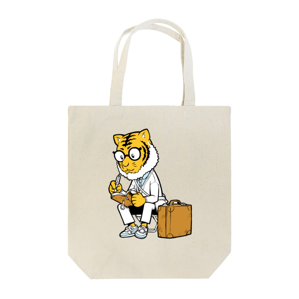 イラストレーター平戸三平のトラのトラベラー Tote Bag
