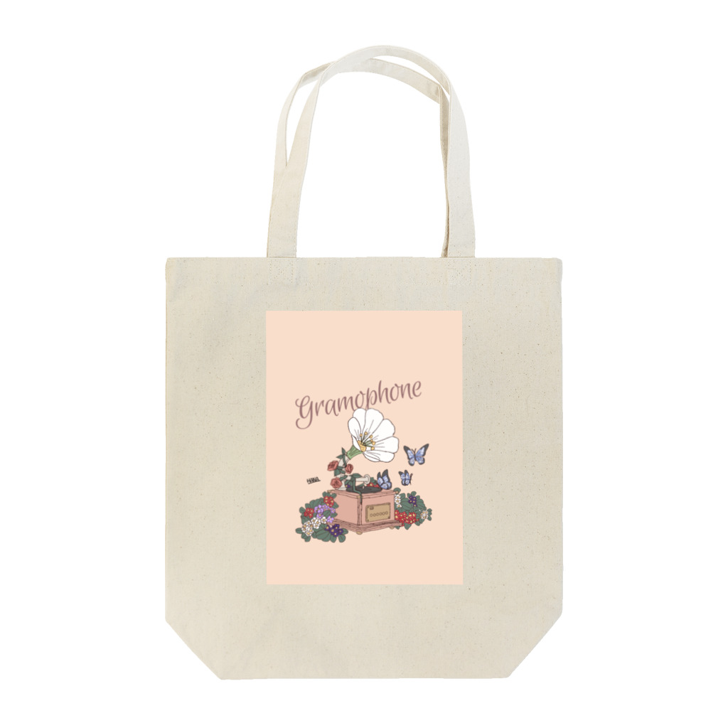 HANA's flower marketのgramophone Tote Bag