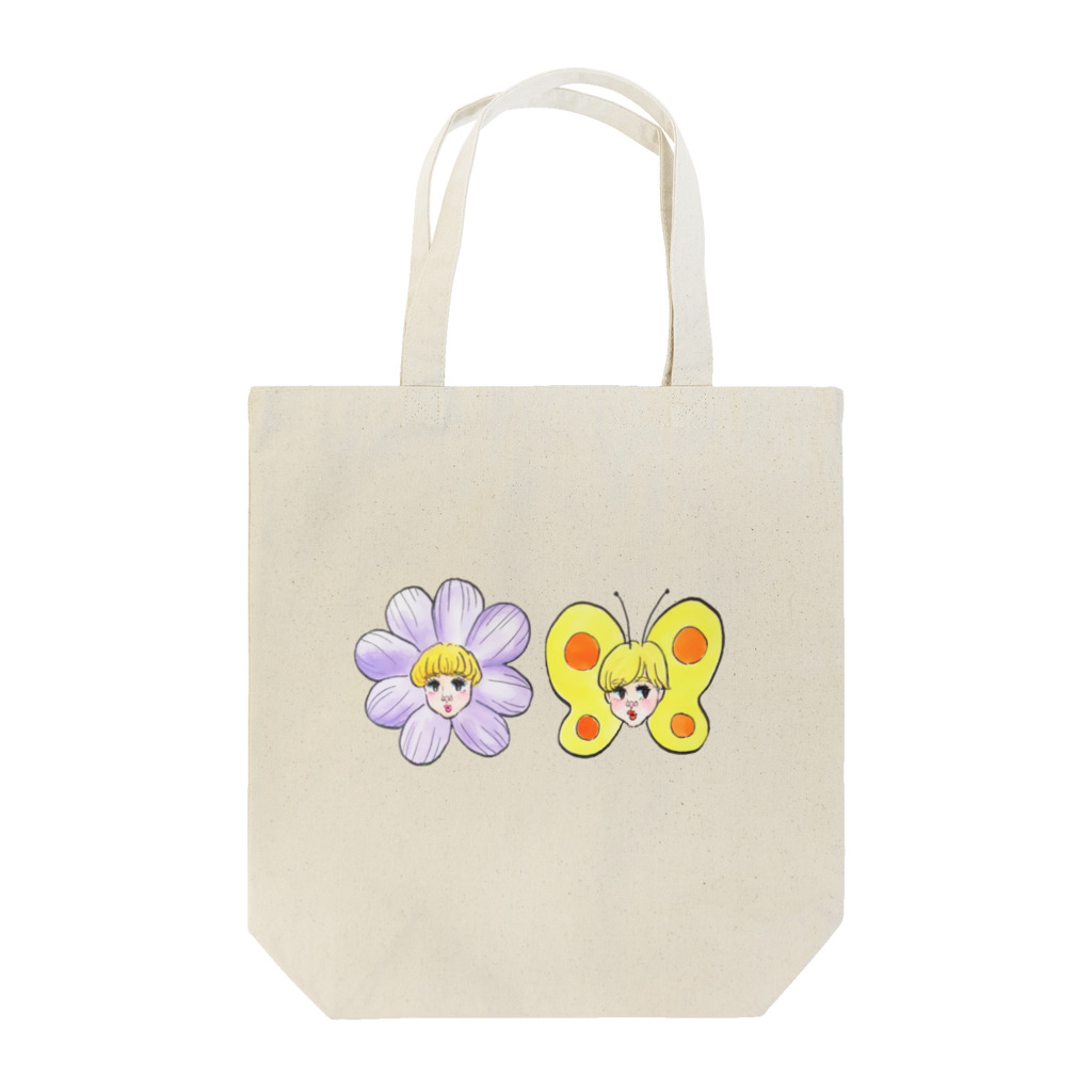 ソーメンズの花とちょうちょ Tote Bag