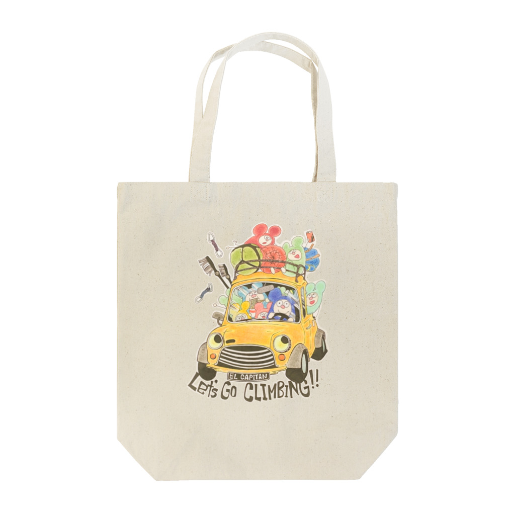 GOODS ME STUDIOのクライミングいこうぜドライブ Tote Bag