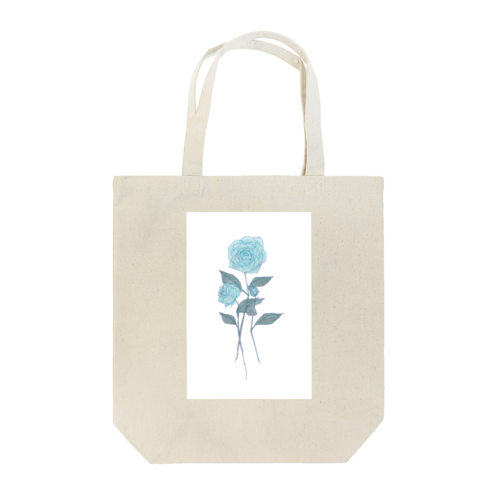 富士田☺︎の廃退の薔薇[水色] Tote Bag