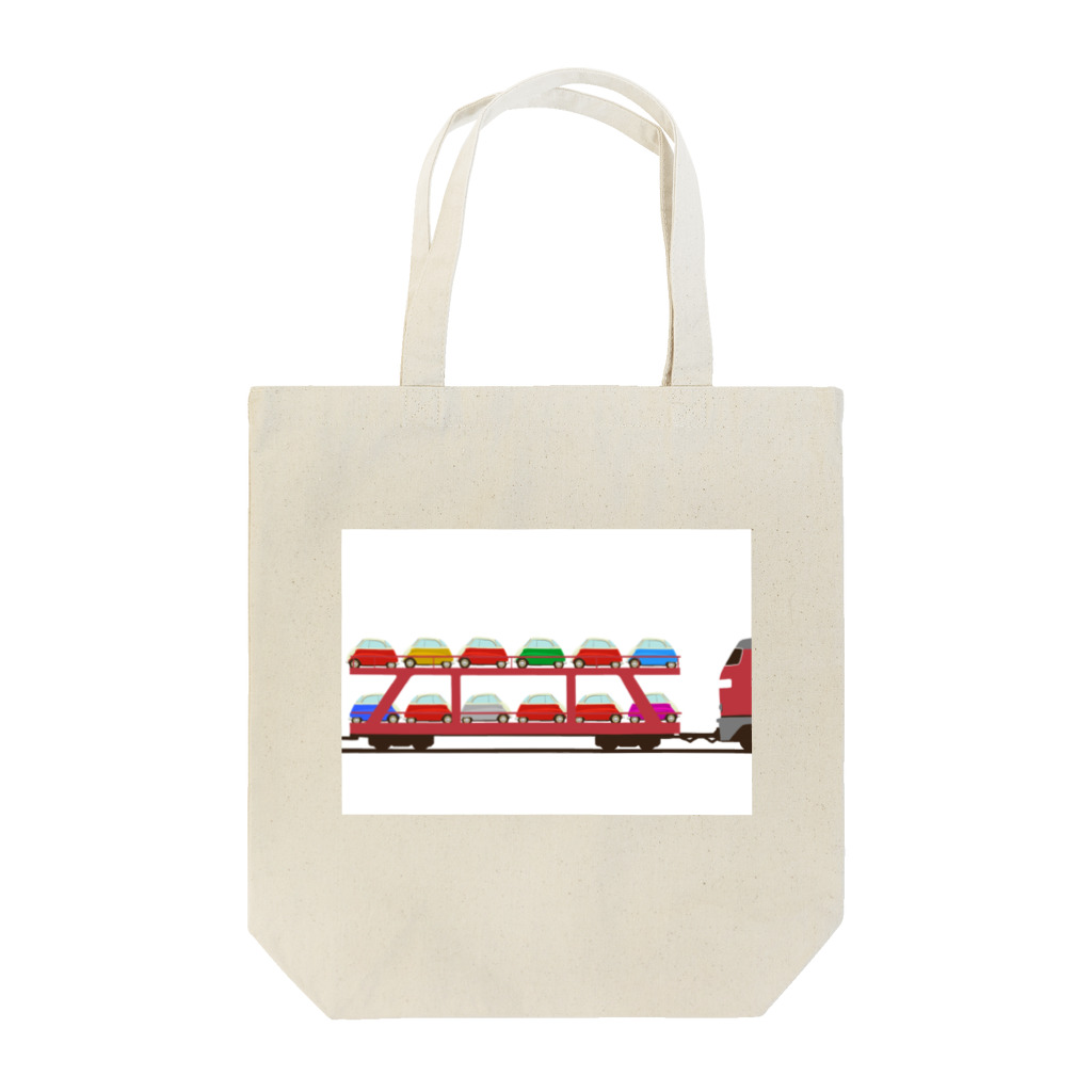 ジョンの乗り物イラストのAuto Zug Tote Bag