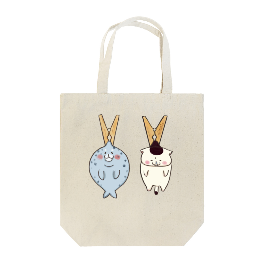 猫のミケランジェロのごまアザラシとたまのトートバッグ Tote Bag