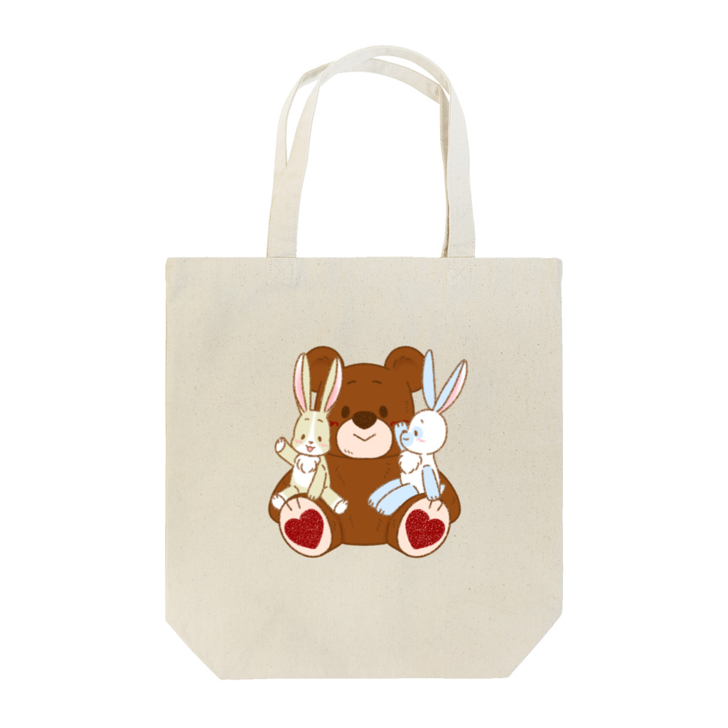 さすらい通り梅番地の◆うさぬイ　くまさんと一緒 Tote Bag