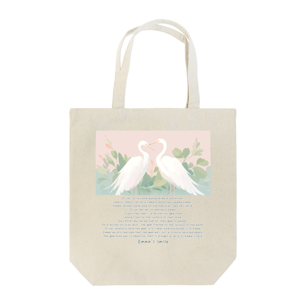 鳥救うSUZURIの『エマの笑顔』【寄付付き商品】 トートバッグ
