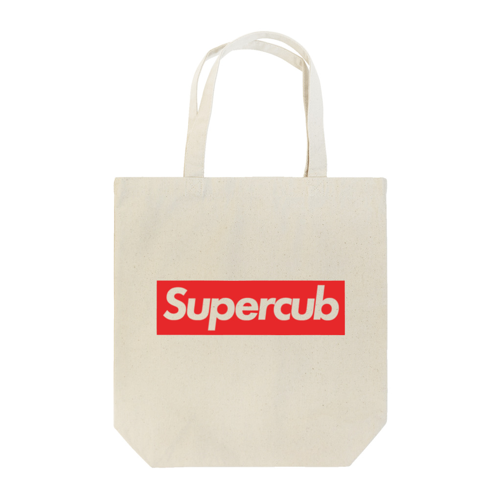 全てのカブ主へ捧ぐ。For Cub OwnersのSuperCubボックスロゴ トートバッグ