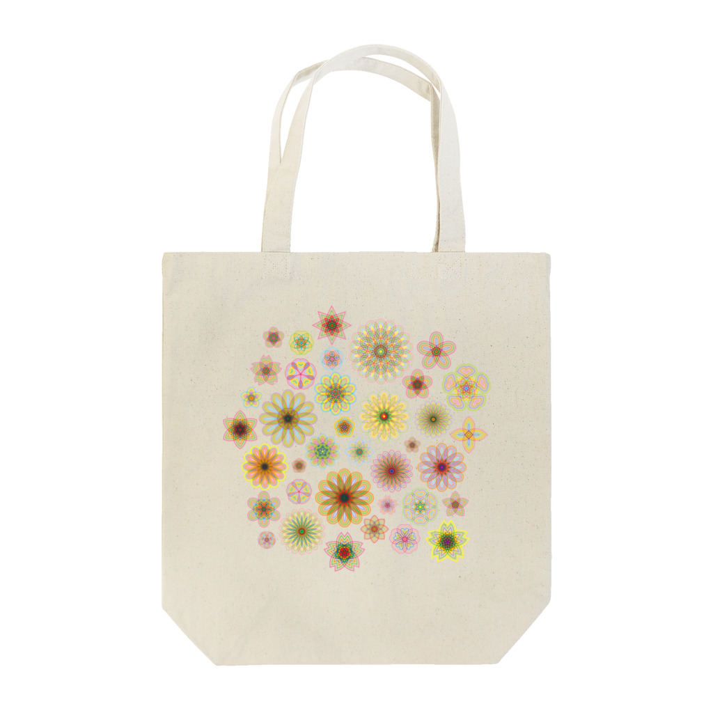 kimchinのやさしい色合いの花柄 Tote Bag