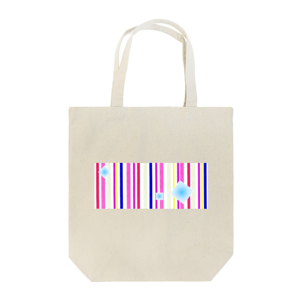 sanasanaのストライプ＋□ Tote Bag