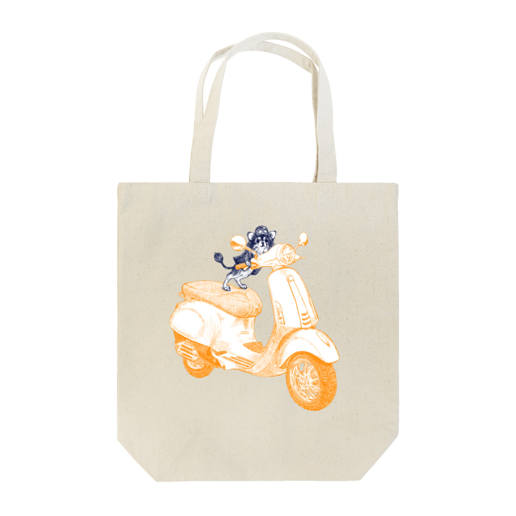 N谷スタジオのチワワのすっちゃんバイクに乗る Tote Bag