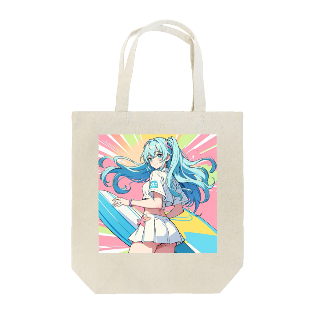 yozoraniyumeoの魔法サーファー少女 Tote Bag