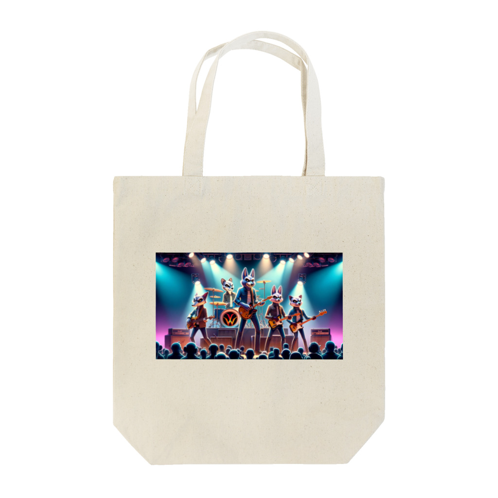 ANIMAL HEROES -musical band-のワイルドロックフェスタ - ダンシングアニマルズ Tote Bag