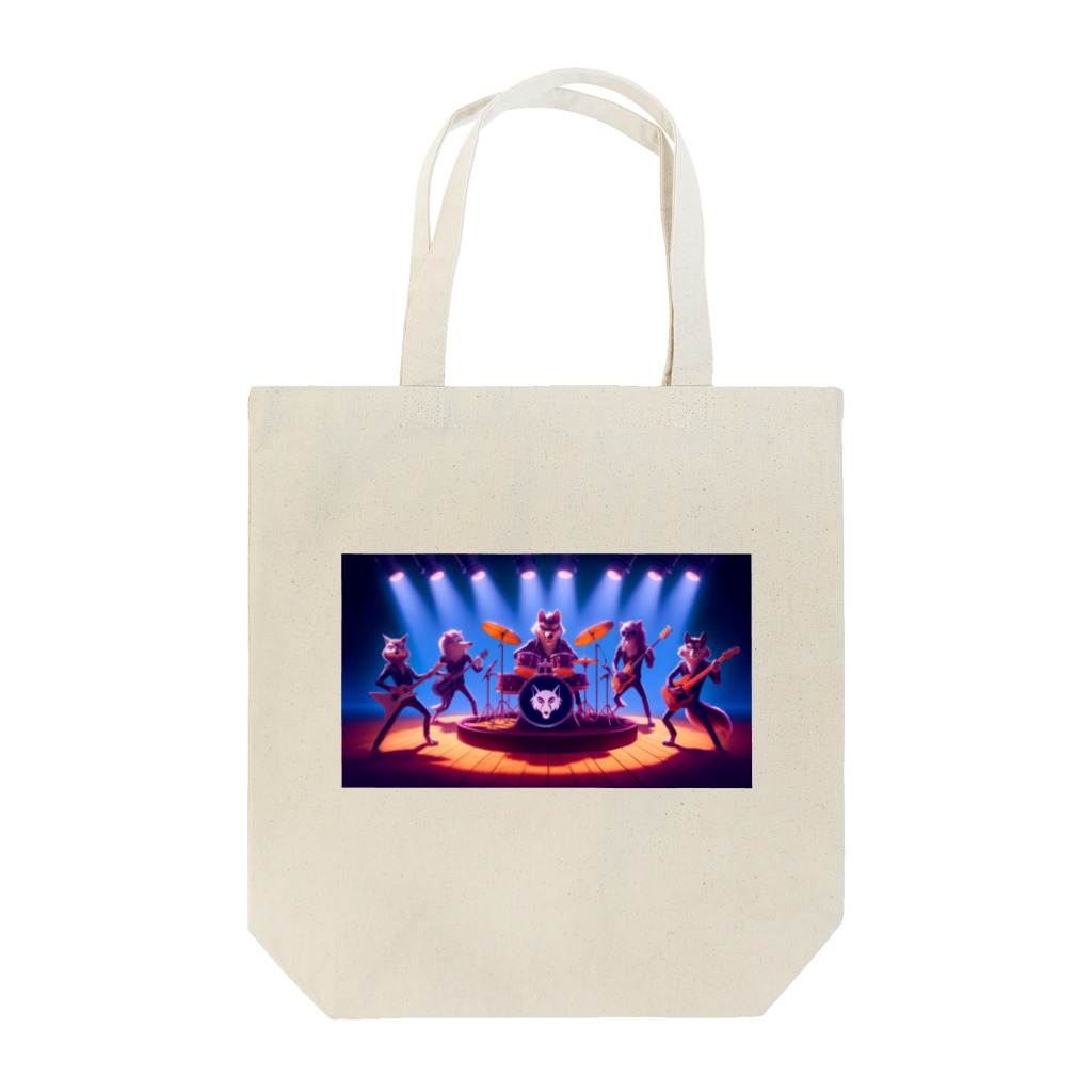 ANIMAL HEROES -musical band-のワイルド・ハーモニクス：ロックの伝説 Tote Bag