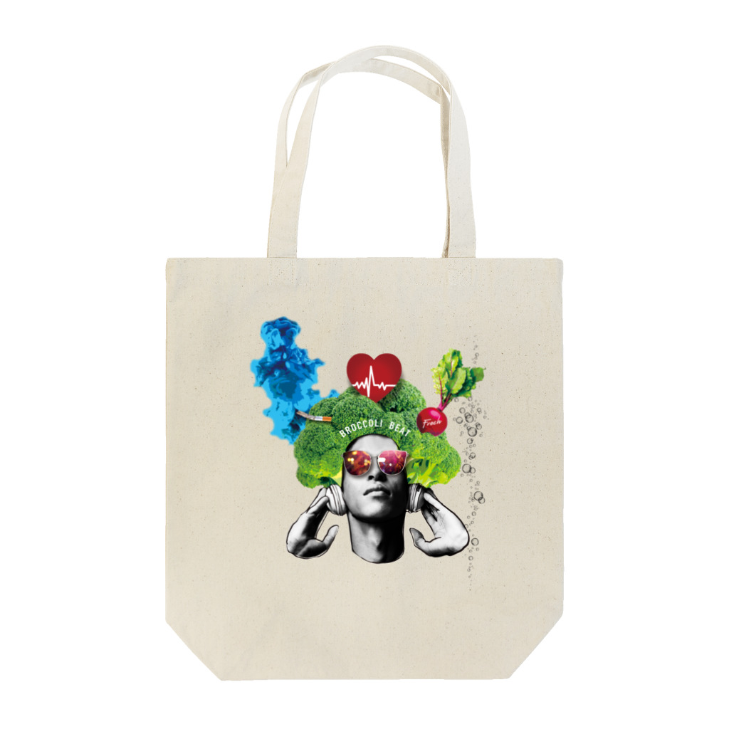 JunKomのBroccoli beat Tote Bag