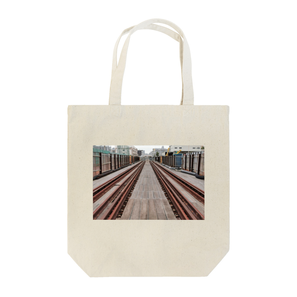 ハチドリ販売所の途切れて錆び付いた線路 Tote Bag