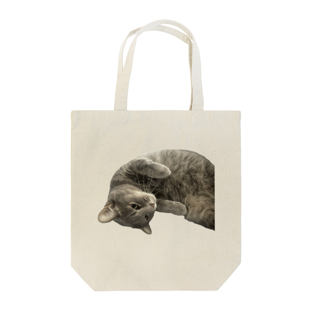 グレージュ猫ロッタン🐈‍⬛のロッタンのリラックスタイム Tote Bag