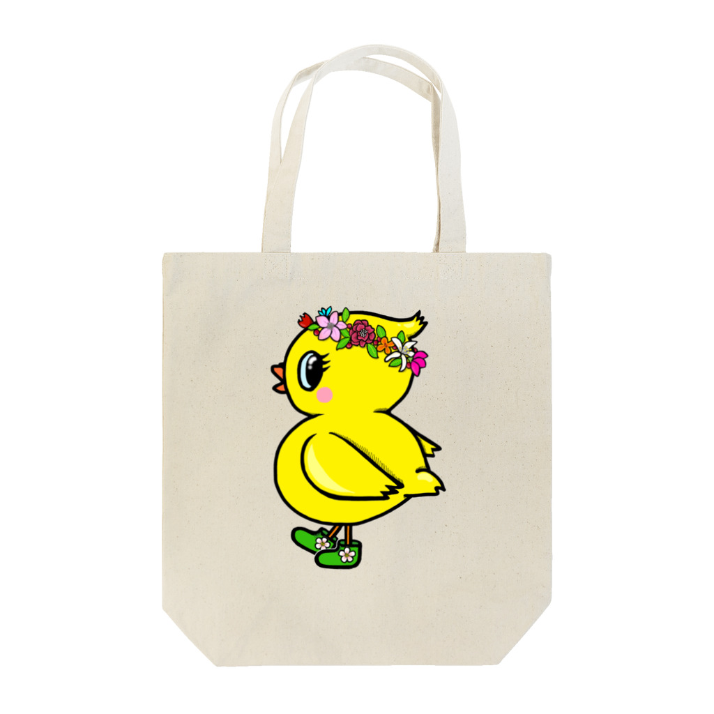 LalaHangeulの花冠ひよ子 Tote Bag