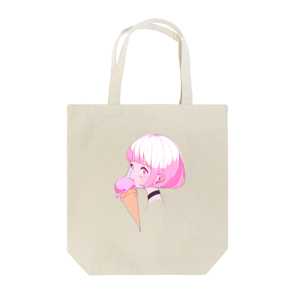 ヤバいTシャツ屋しゃんの暑い夏はアイスだ012 Tote Bag