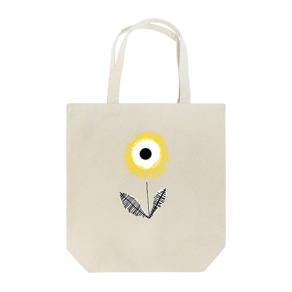 NIKORASU GOのフラワーデザイン「YELLOW FLOWER」 Tote Bag