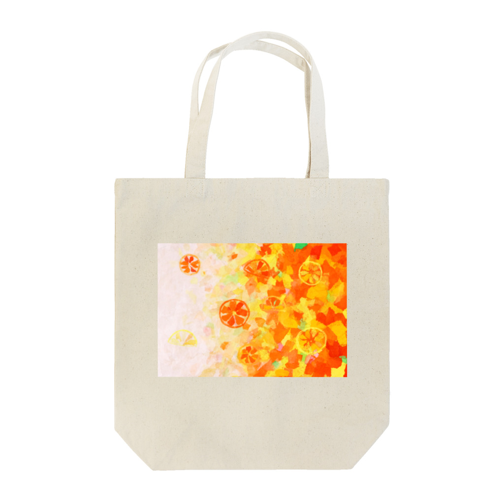 Nattsu.のアートショップのAroma -citrus-　オレンジ・シトラスデザイン　 Tote Bag