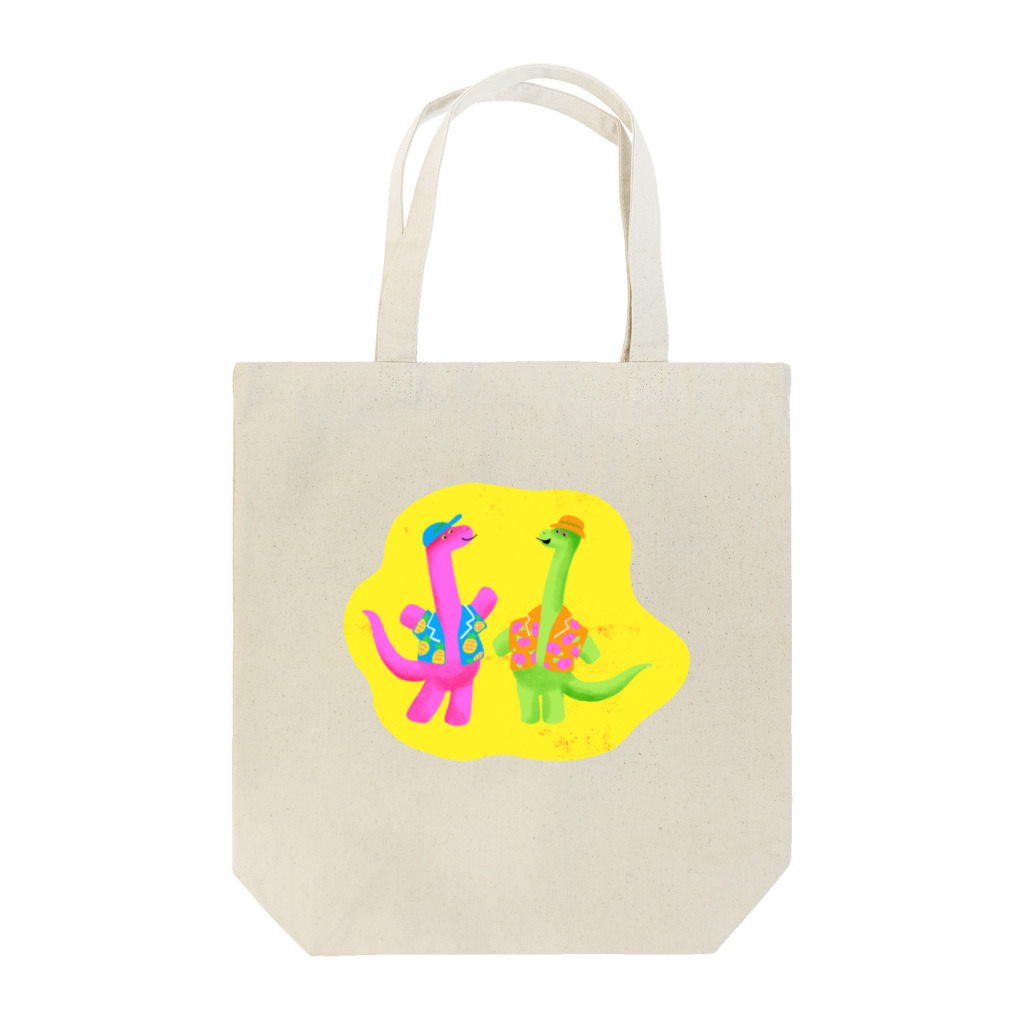 kotomo_eの夏サウルスたち Tote Bag