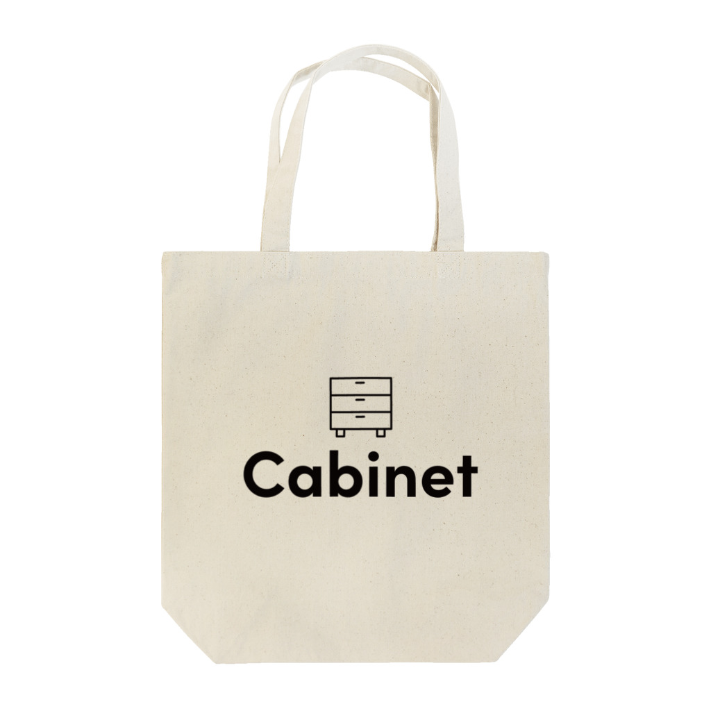 cabinetのCabinet　黒ロゴ Tote Bag