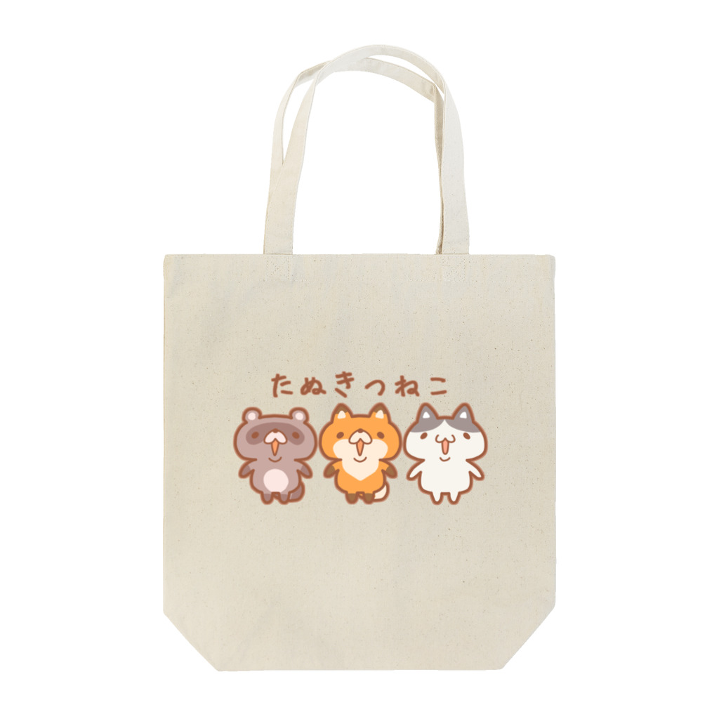 mai_illust_boxのたぬきつねこA Tote Bag