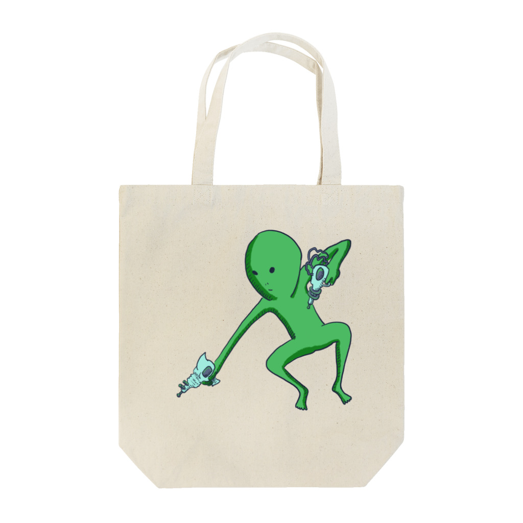 doteauの宇宙人くん：光線ピューピュー Tote Bag