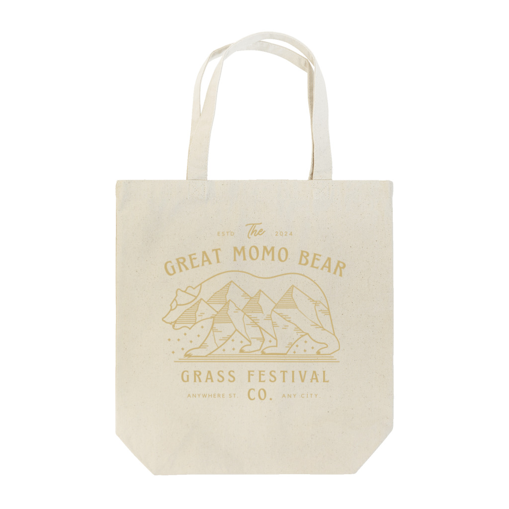 with-momoの【前面】GREAT MOMO BEAR トートバッグ