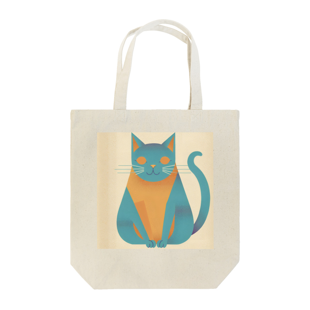 ミリススタイルの微笑みかけるネコ Tote Bag