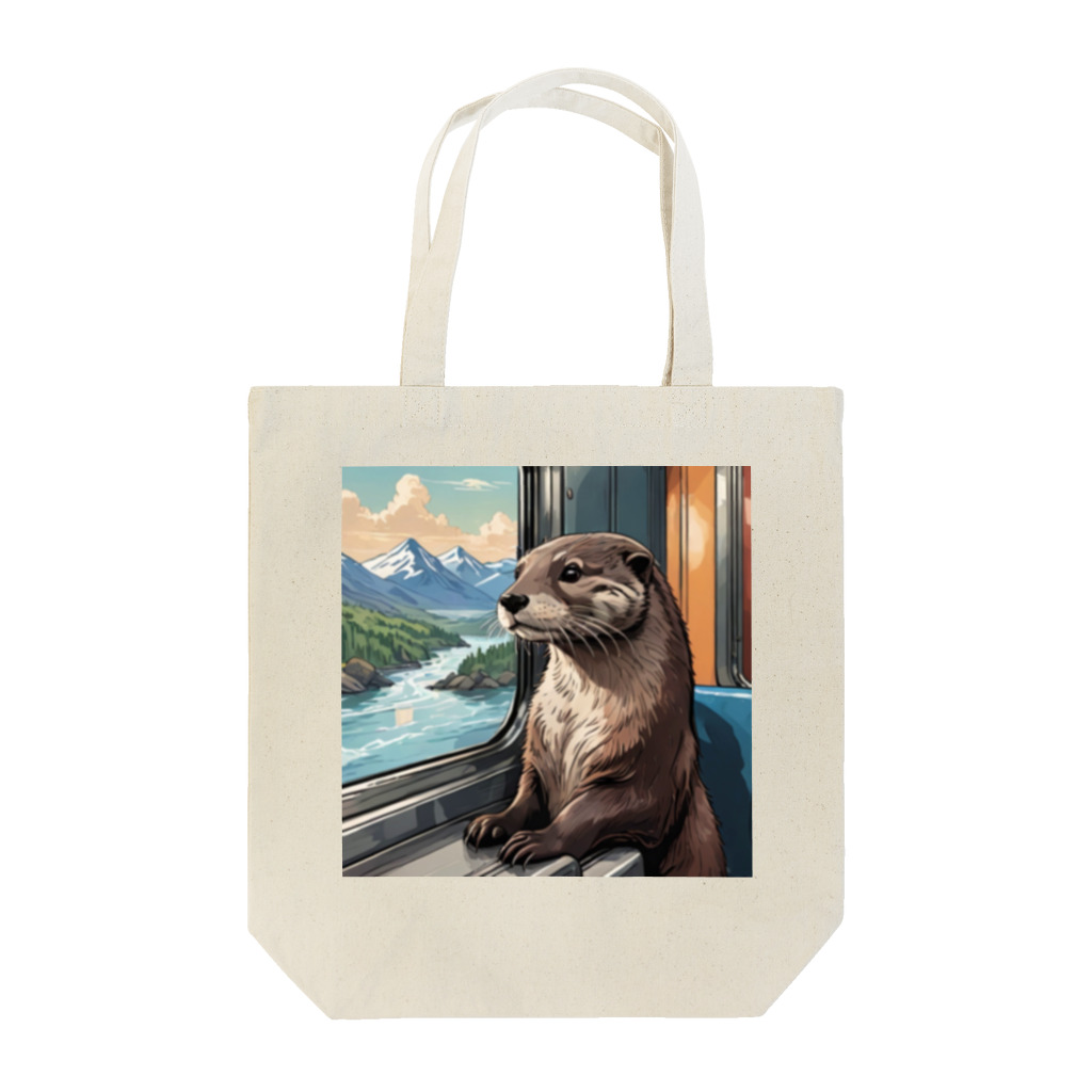 リキ製作所の電車の車窓から（カワウソバージョン） Tote Bag