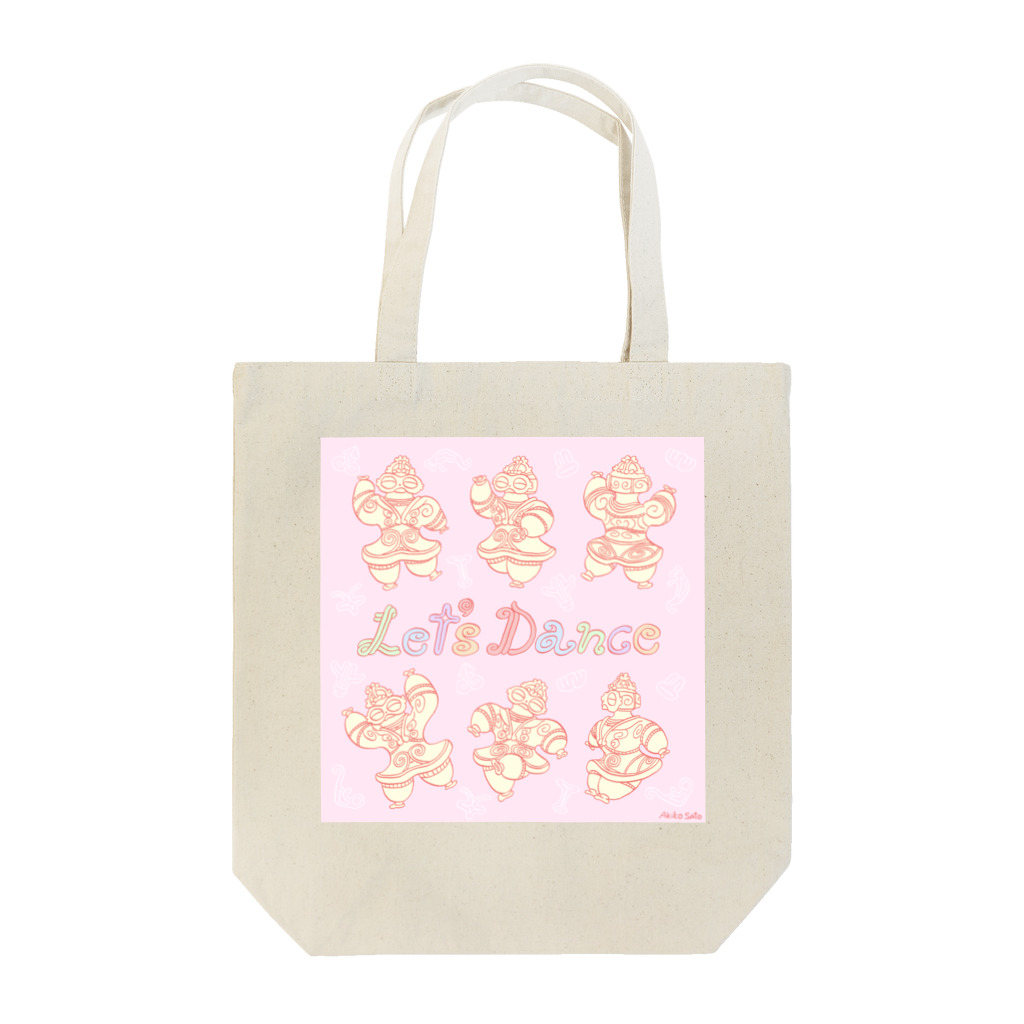 さとうあきこの踊る遮光器土偶 Tote Bag