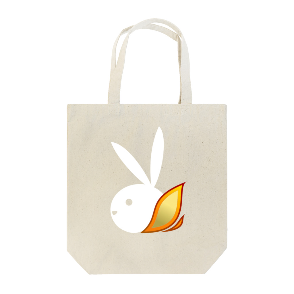 しらきのおみせ【SUZURI店】のFire Rabbit Tote Bag