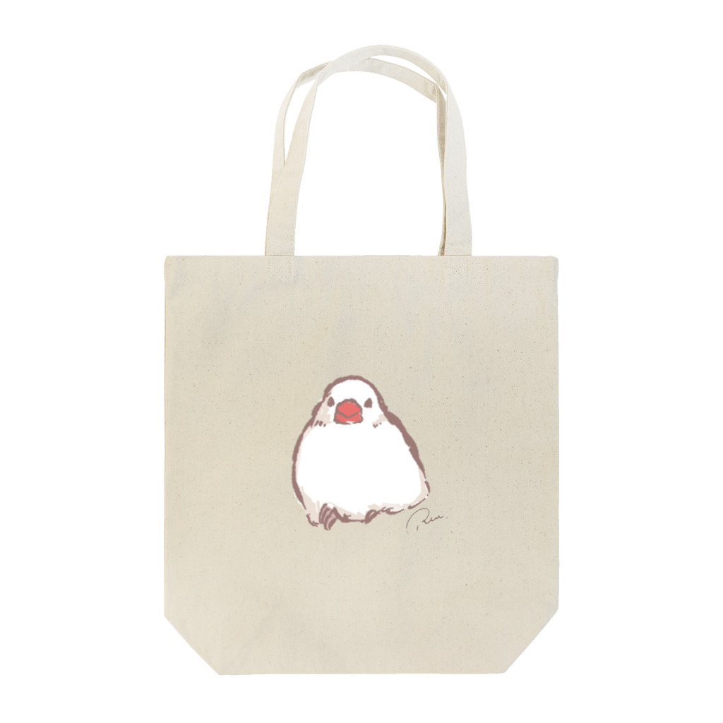 Joy. Ree Illustration SUZURI Shop の溶けてる文鳥 トートバッグ