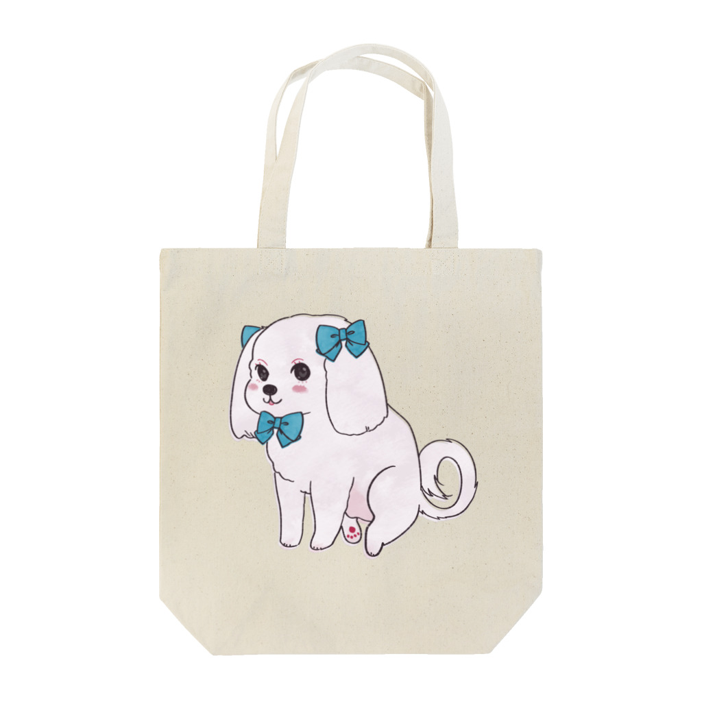 我楽汰倉庫_第二支部(犬)のおしゃれなマルチーズ Tote Bag