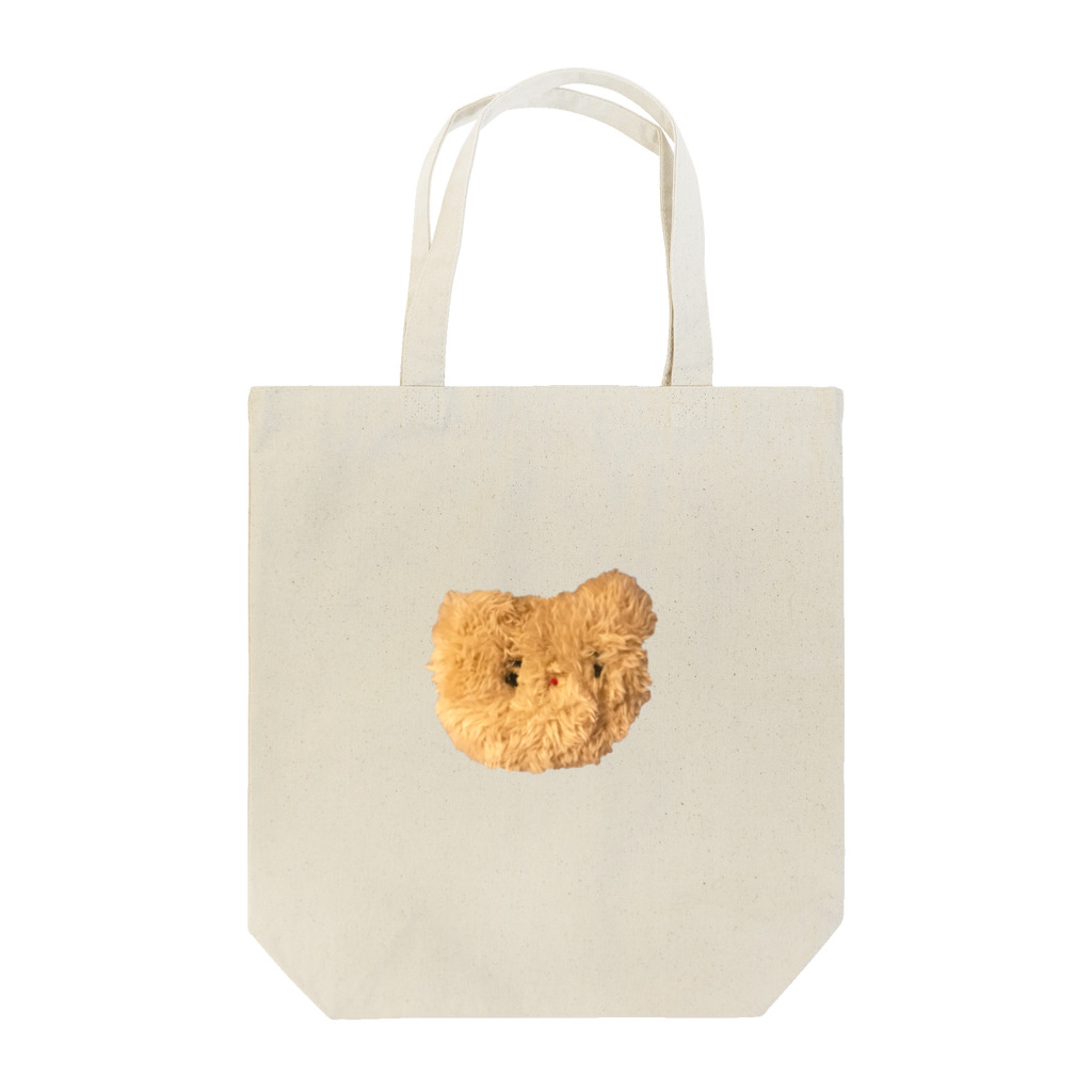 物販店の眉毛がかわいい顔のぬいぐるみ Tote Bag