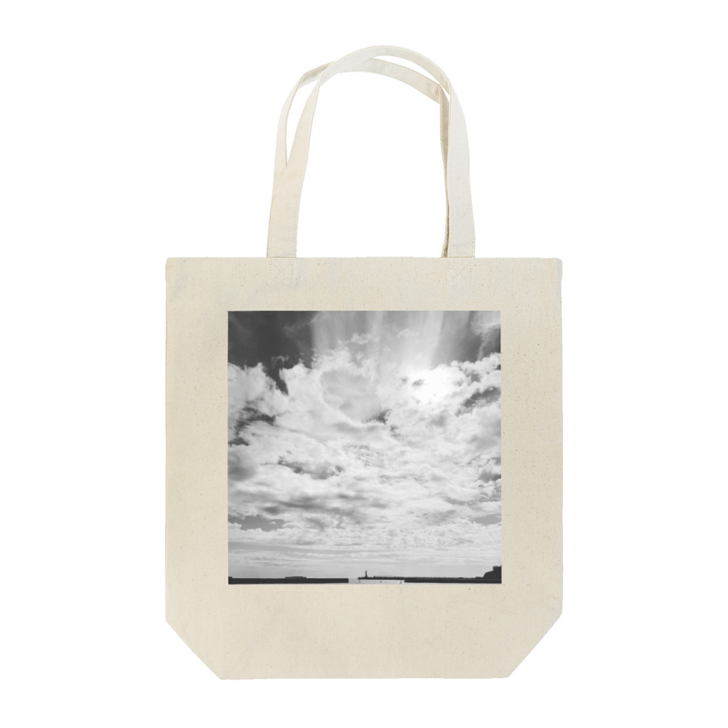 たけのkoのモノクロの空 Tote Bag