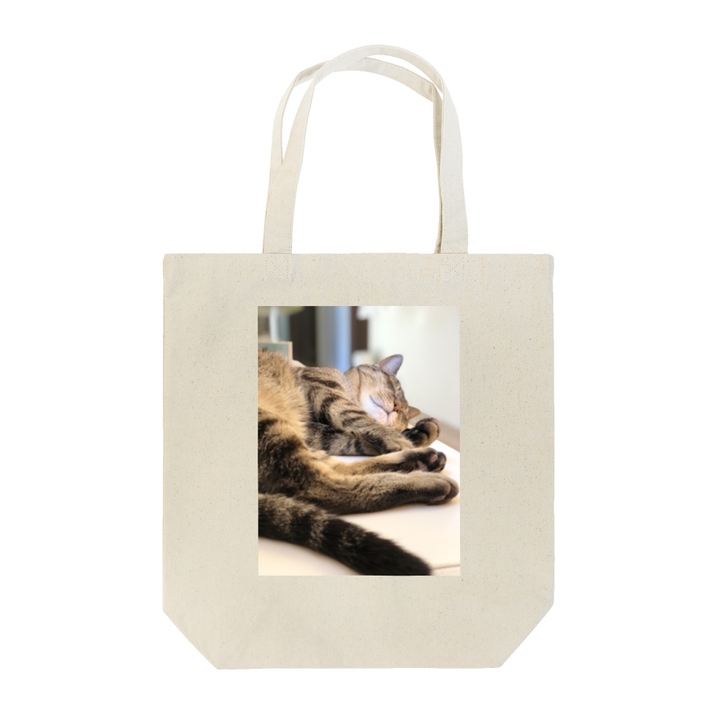 陽だまり動物病院のきじとら太陽くんスタンダードお昼寝Tシャツ Tote Bag