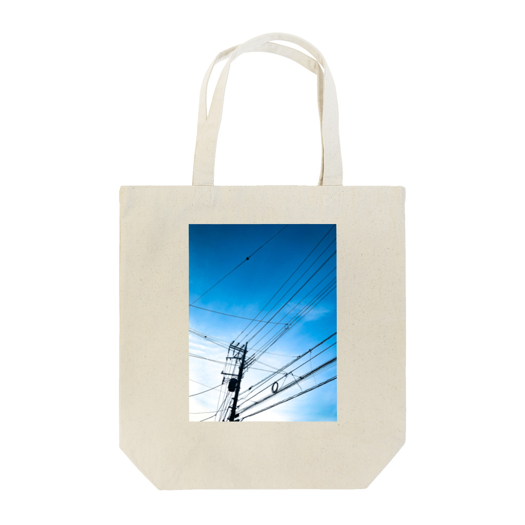 もず黒の青空グラフィック Tote Bag