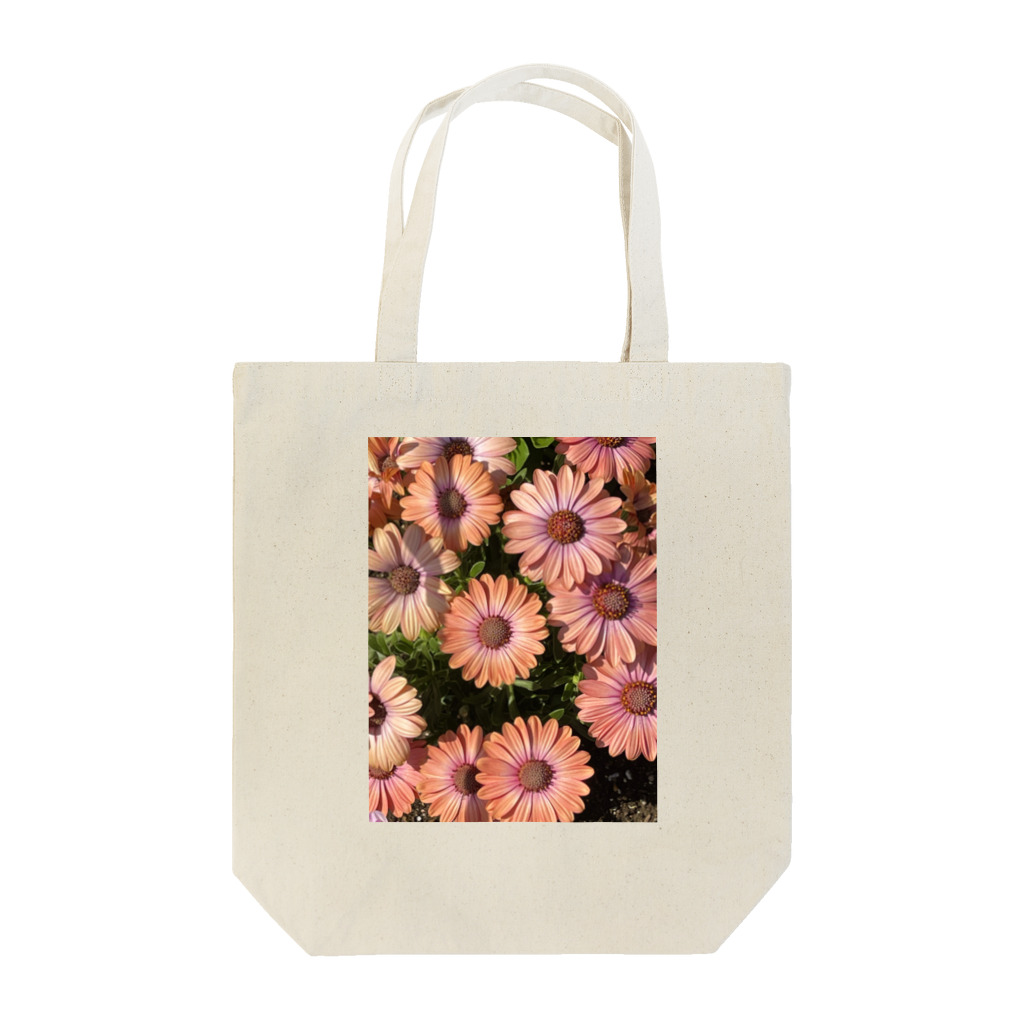 moon💎✨の「珊瑚色の花🧡💛」の写真📷 トートバッグ